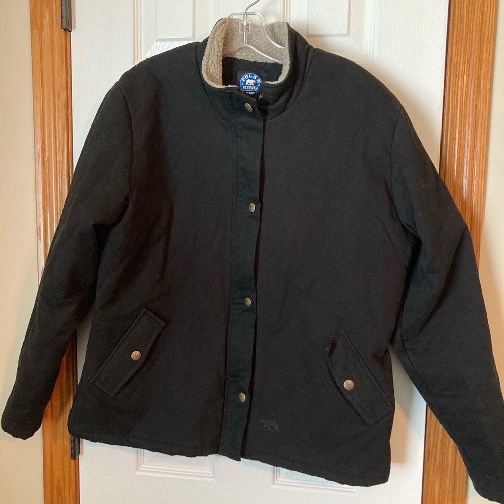 Polar King Black Sherpa Lined Jacket